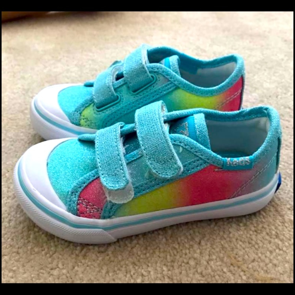 Keds rainbow glitter shoes